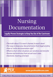 Nursing Documentation -Legally-Proven Strategies to Keep You Out of the Courtroom - Rachel Cartwright-Vanzant
