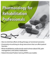 Pharmacology for Rehabilitation Professionals - Suzanne Tinsley