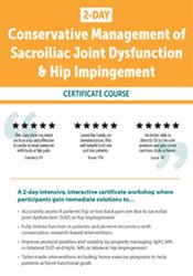 2 DAY-Conservative Management of Sacroiliac Joint Dysfunction & Hip Impingement - Kyndall Boyle