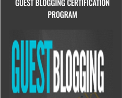 Guest Blogging Certification Program - Jon Morrow
