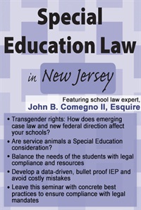 Special Education Law in New Jersey - John B. Comegno II