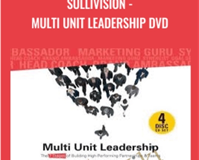 Multi-Unit Leadership DVD - Jim Sullivan