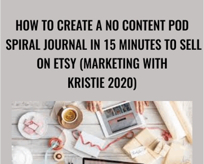 How To Create A No Content POD Spiral Journal in 15 Minutes To Sell On Etsy - Kristie Chiles