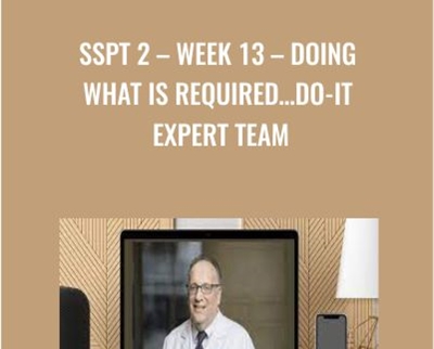 SSPT 2-WEEK 13 - Doing What is Required…Do-It Expert Team