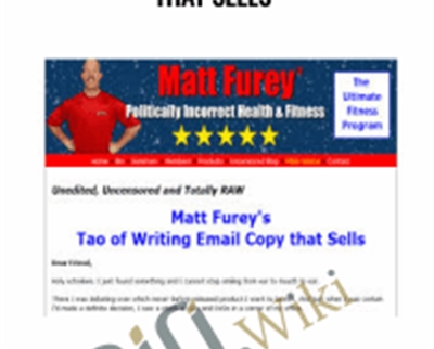 Tao of Writing Email Copy that Sells - Matt Furey