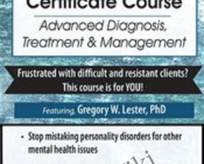3-Day-Personality Disorders Certificate Course-Advanced Diagnosis