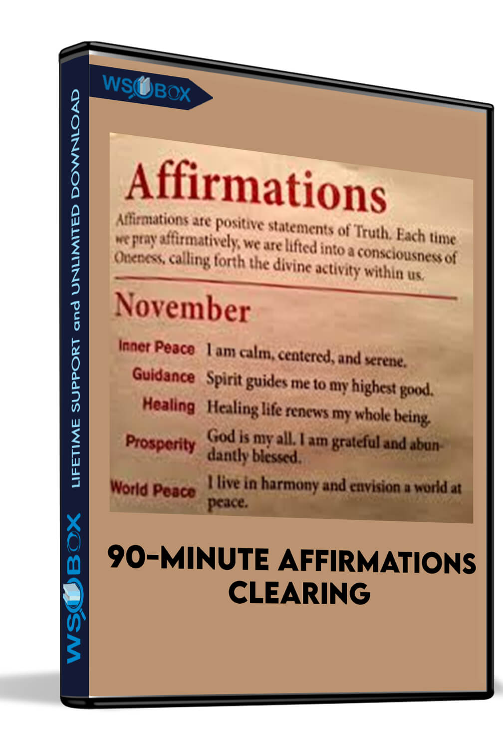 90-minute Affirmations Clearing - Michael David Golzmane