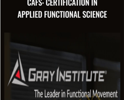 CAFS: Certification in Applied Functional Science - Gray Institute