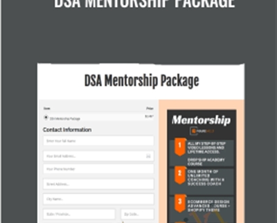DSA Mentorship Package - J Keitsu and AJ Jomah