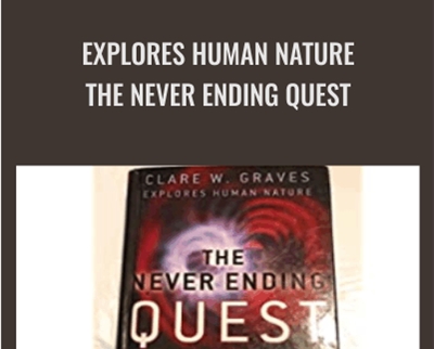 Explores Human Nature - The Never Ending Quest - Clare W.Graves