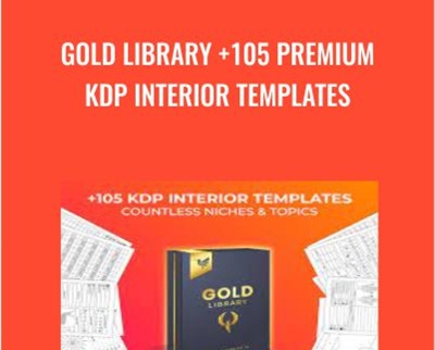 Gold Library +105 Premium KDP Interior Templates - Book Bird