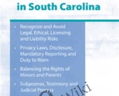 Legal and Ethical Issues in Behavioral Health in South Carolina - R. Alan Powell