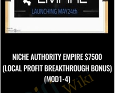 Niche Authority Empire $7500 (Local Profit Breakthrough Bonus)(Mod1-4) - Niche