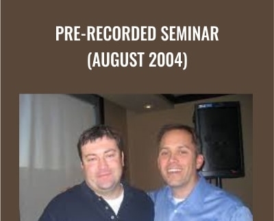 Pre-Recorded Seminar - John Carter and Hubert Senters