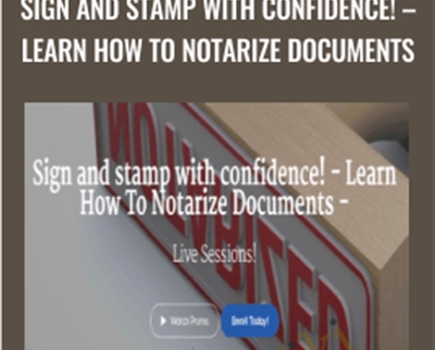 Sign and stamp with confidence!-Learn How To Notarize Documents - Andre C Hatchett