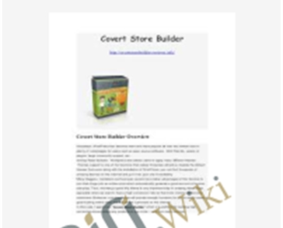 WP Covert Store Builder - Soren Jordansen