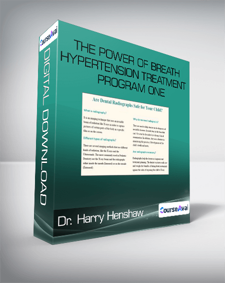 Dr. Harry Henshaw - The Power of Breath ~ Hypertension Treatment Program One