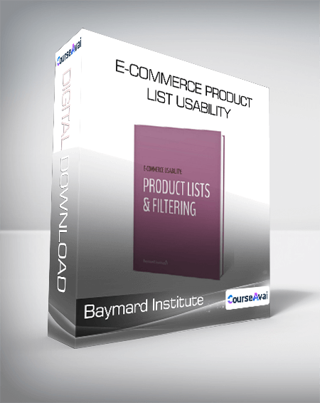 Baymard Institute - E-Commerce Product List Usability