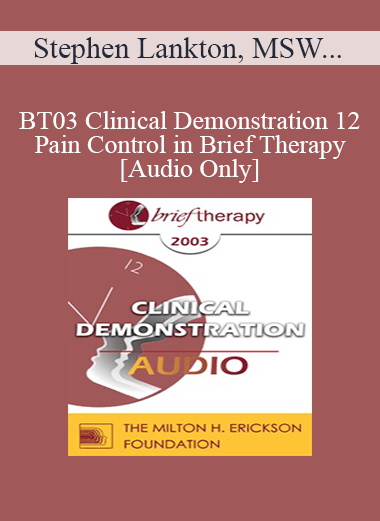 [Audio Only] BT03 Clinical Demonstration 12 - Pain Control in Brief Therapy - Stephen Lankton