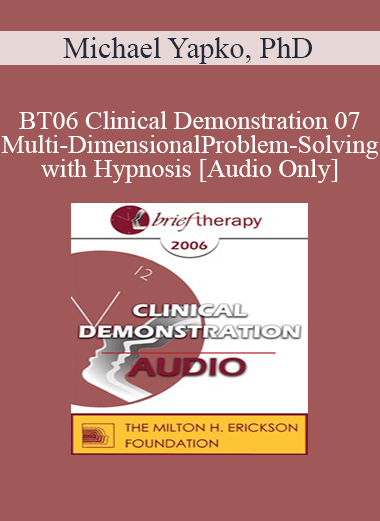 [Audio Only] BT06 Clinical Demonstration 07 - Multi-Dimensional Problem-Solving with Hypnosis - Michael Yapko