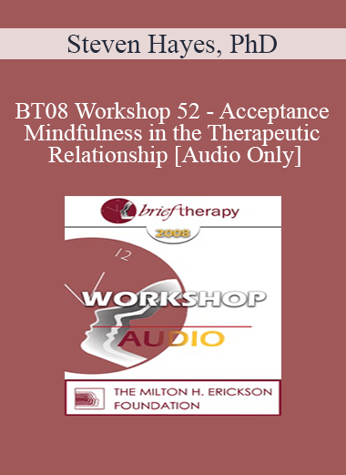[Audio Only] BT08 Workshop 52 - Acceptance and Mindfulness in the Therapeutic Relationship - Steven Hayes