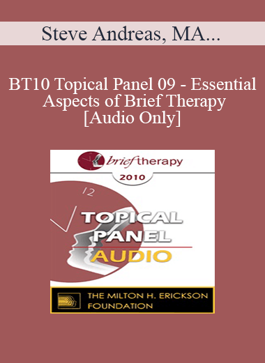 [Audio] BT10 Topical Panel 09 - Essential Aspects of Brief Therapy - Steve Andreas