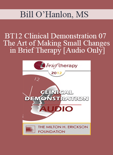 [Audio] BT12 Clinical Demonstration 07 - The Art of Making Small Changes in Brief Therapy - Bill O’Hanlon