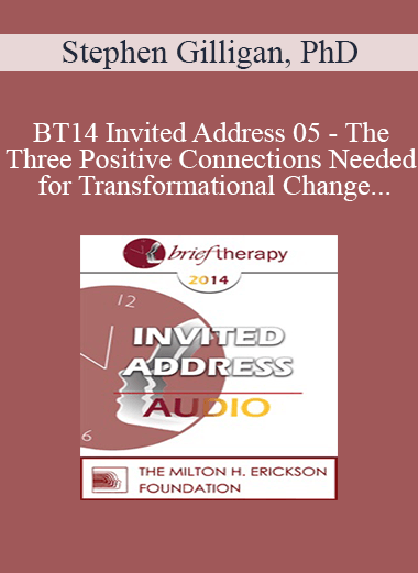 [Audio] BT14 Invited Address 05 - The Three Positive Connections Needed for Transformational Change - Stephen Gilligan