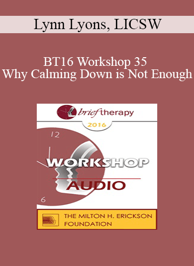 [Audio] BT16 Workshop 35 - Why Calming Down is Not Enough: Active Strategies to Help Anxious Kids and Parents - Lynn Lyons