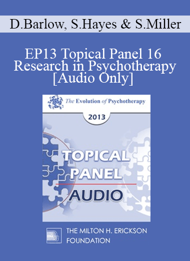 [Audio] EP13 Topical Panel 16 - Research in Psychotherapy - David Barlow
