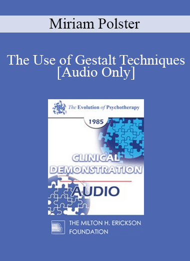 [Audio] EP85 Clinical Presentation 19 - The Use of Gestalt Techniques: A Supervision Session - Miriam Polster