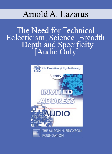 [Audio] EP85 Invited Address 01a - The Need for Technical Eclecticism