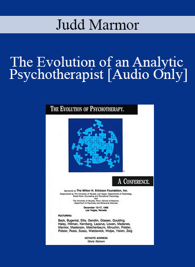 [Audio] EP95 Invited Address 06a - The Evolution of an Analytic Psychotherapist: A 50 Year Search for Conceptual Clarity in a Tower of Babel - Judd Marmor