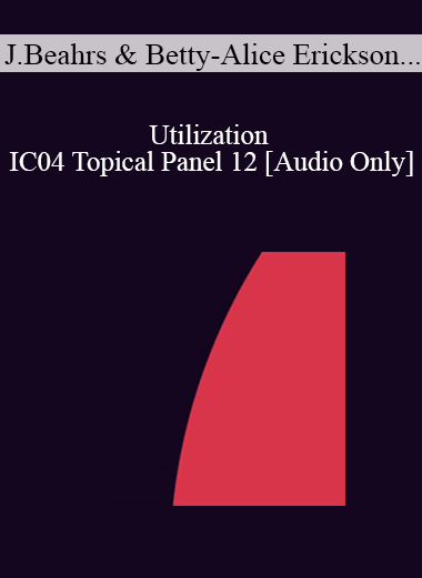 [Audio] IC04 Topical Panel 12 - Utilization - John Beahrs