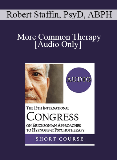 [Audio] IC19 Short Course 31 - More Common Therapy: The Complex Simplicity of Experiential Mastery - Robert Staffin