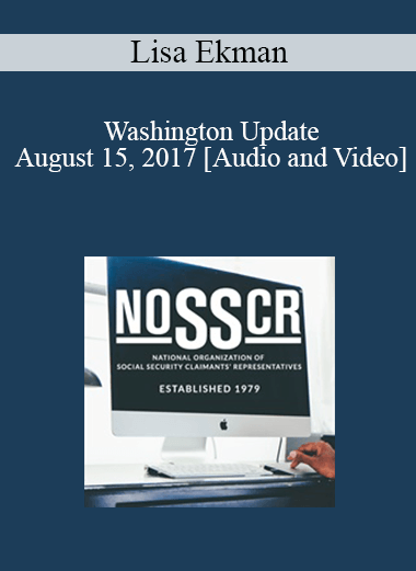 Lisa Ekman - Washington Update: August 15