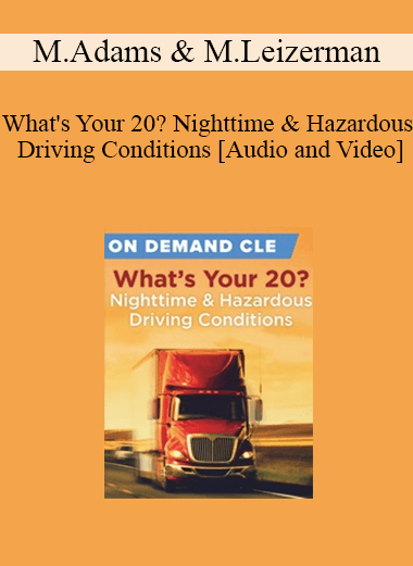 Trial Guides - What's Your 20? Nighttime & Hazardous Driving Conditions
