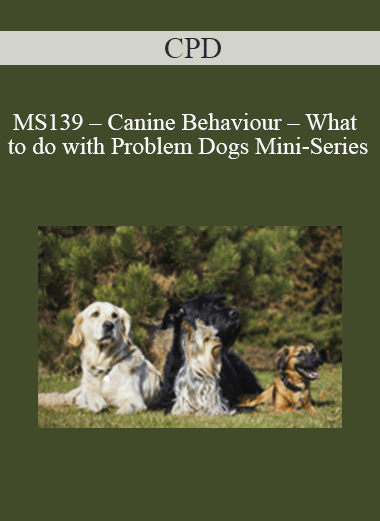 CPD - MS139 – Canine Behaviour – What to do with Problem Dogs Mini-Series