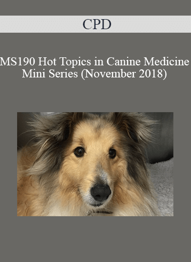 CPD - MS190 Hot Topics in Canine Medicine Mini Series (November 2018)