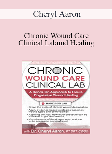 Cheryl Aaron - Chronic Wound Care Clinical Lab: A Hands-On Approach to Ensure Progressive Wound Healing