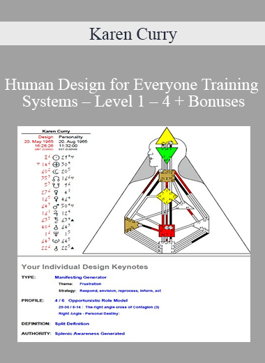 Karen Curry – Human Design for Everyone Training Systems – Level 1 – 4 + Bonuses