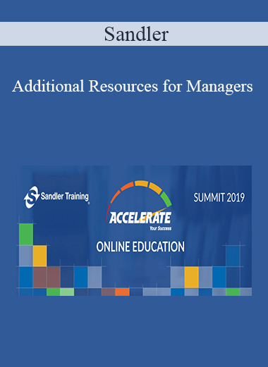 Sandler - Additional Resources for Managers