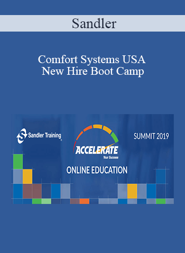 Sandler - Comfort Systems USA New Hire Boot Camp