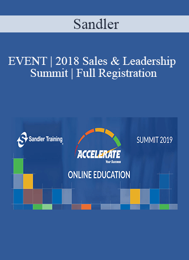 Sandler - EVENT | 2018 Sales & Leadership Summit | Full Registration