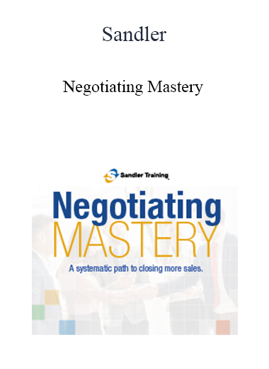 Sandler - Negotiating Mastery