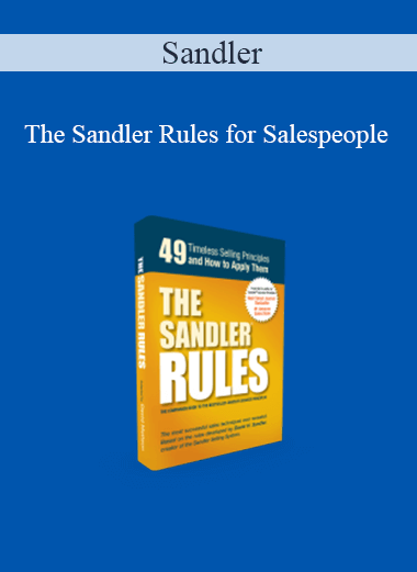 Sandler - The Sandler Rules for Salespeople