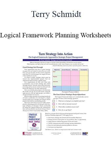 Terry Schmidt - Logical Framework Planning Worksheets