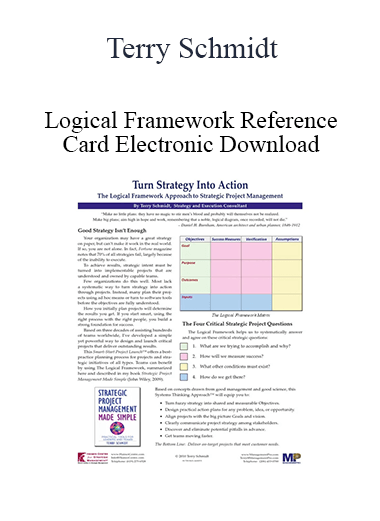 Terry Schmidt - Logical Framework Reference Card Electronic Download