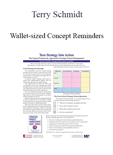 Terry Schmidt - Wallet-sized Concept Reminders