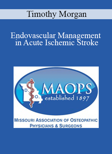 Timothy Morgan - Endovascular Management in Acute Ischemic Stroke